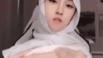 Baby Panda Hijab Putih Viral